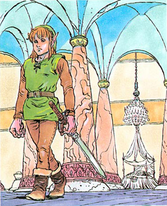 Illustration réaliste de Link par Katsuya Terada