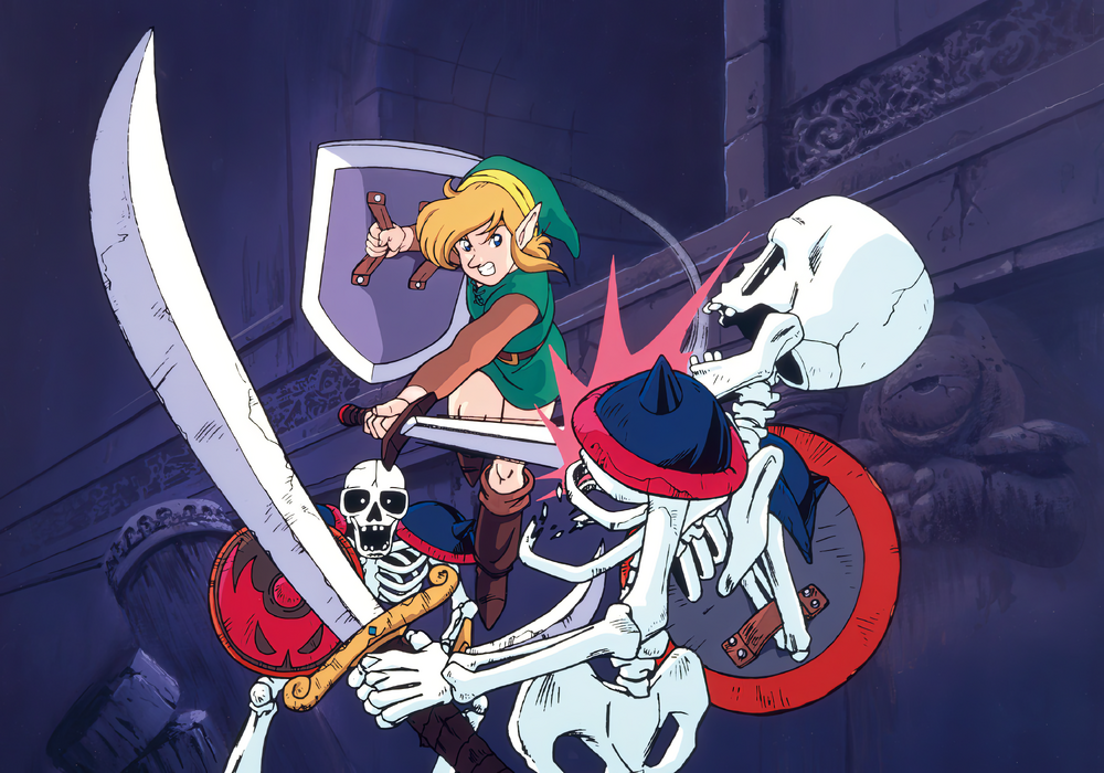 Link contre les Chevaliers Stalfos