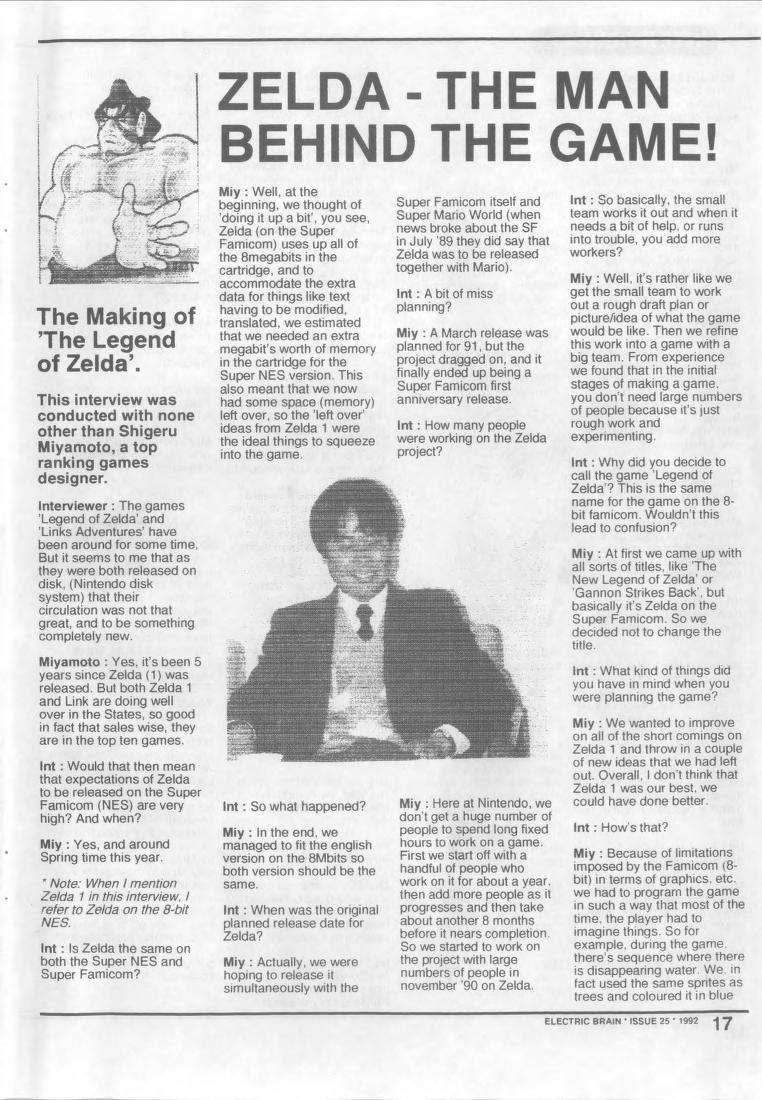 Interview Miyamoto 1992